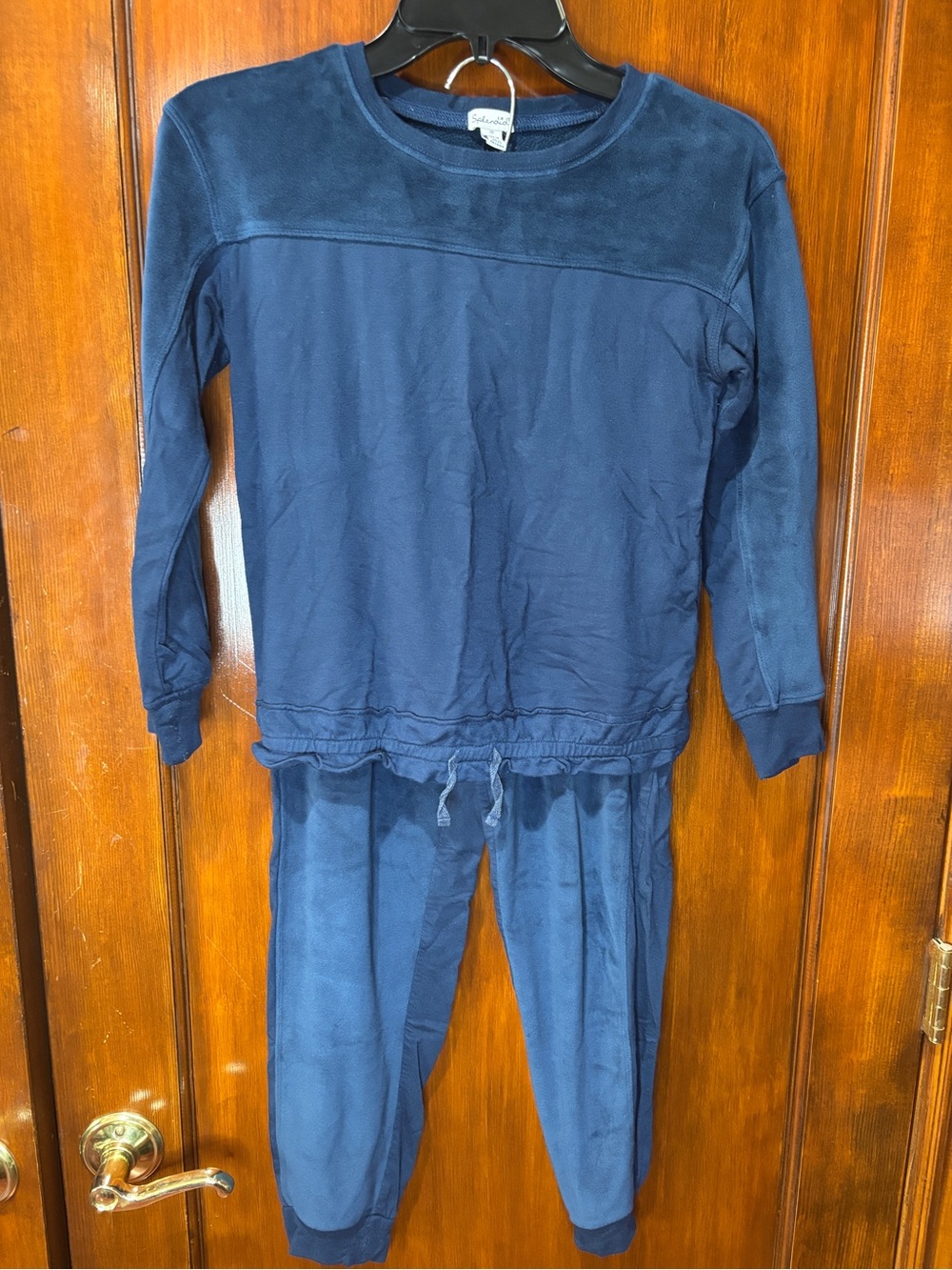 Splendid Girls Navy Blue Drawstring Lounge Jumpsuit size 10